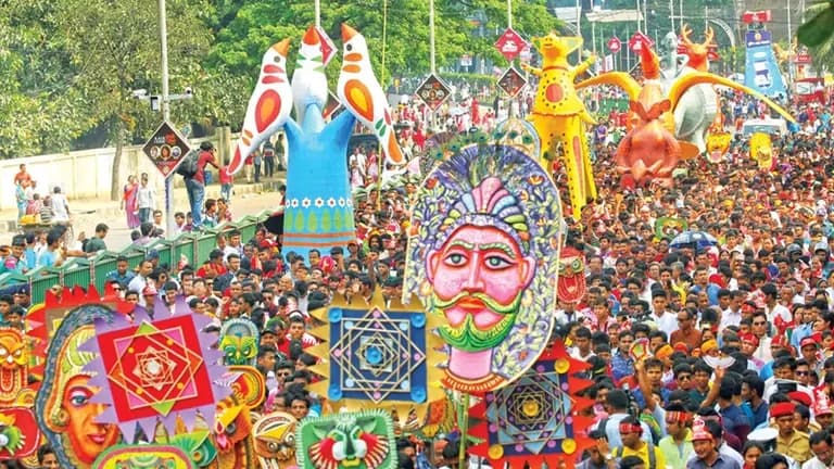 পহেলা বৈশাখ উদযাপনে প্রস্তুত জাতীয়তাবাদী সামাজিক সাংস্কৃতিক সংস্থা