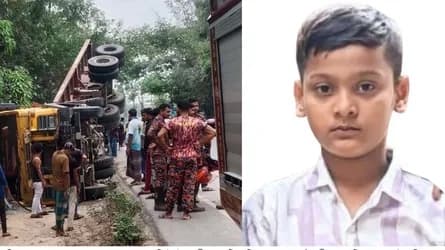 নাটোরে ট্রাকচাপায় পঞ্চম শ্রেণির শিক্ষার্থীর মৃত্যু