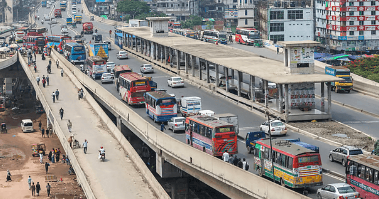 ১৪ বছরে প্রায় ৩ হাজার কোটি টাকা ব্যয়, যানজট নিরসনে বিআরটি প্রকল্পের সুফল নিয়ে বড় প্রশ্ন