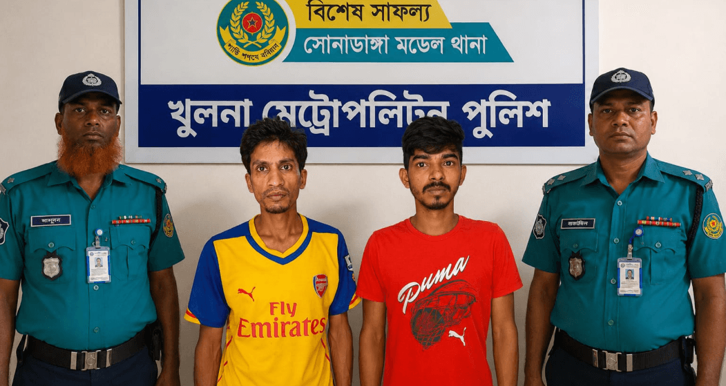 খুলনায় স্বর্ণের বিস্কুট দেখিয়ে প্রতারণা, দুই সদস্য গ্রেপ্তার
